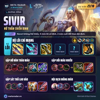 Sivir · Đường Rồng · 4 bộ trang bị · 7.3b · 17/10/2026