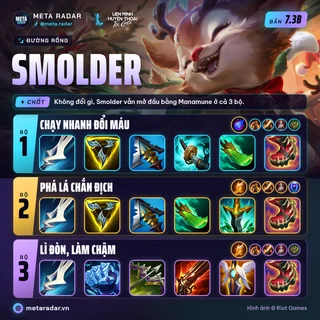 Smolder · Đường Rồng · 3 bộ trang bị · 7.3b · 15/10/2026